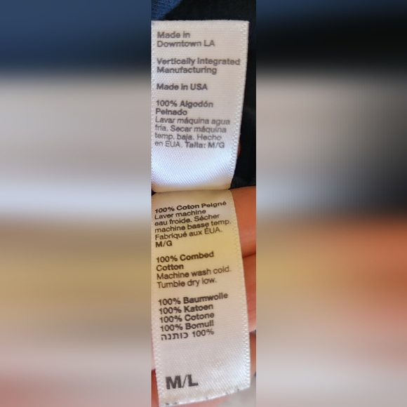 American Apparel One-Shoulder Navy Blue Dress - Picture 6 of 6